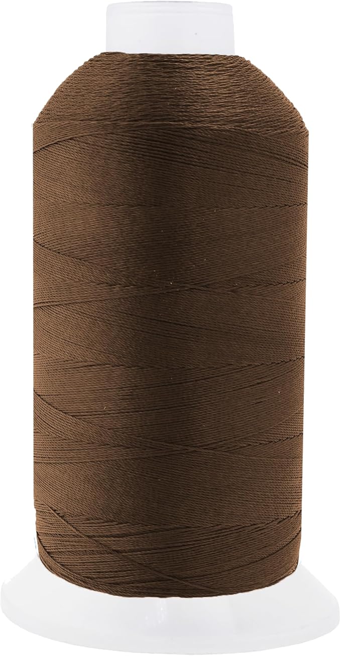Mandala Crafts Dark Brown Heavy Duty Thread -1500 Yds Tex 90 Thread by MandalaCrafts