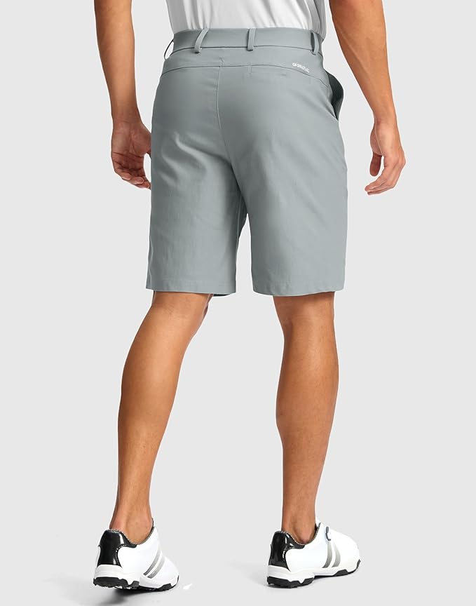 G Gradual Men's Golf Dress Shorts 5"/ 7"/ 9" Stretch Casual Work Flat Front Shorts for Men with 3 Pockets Quick Dry