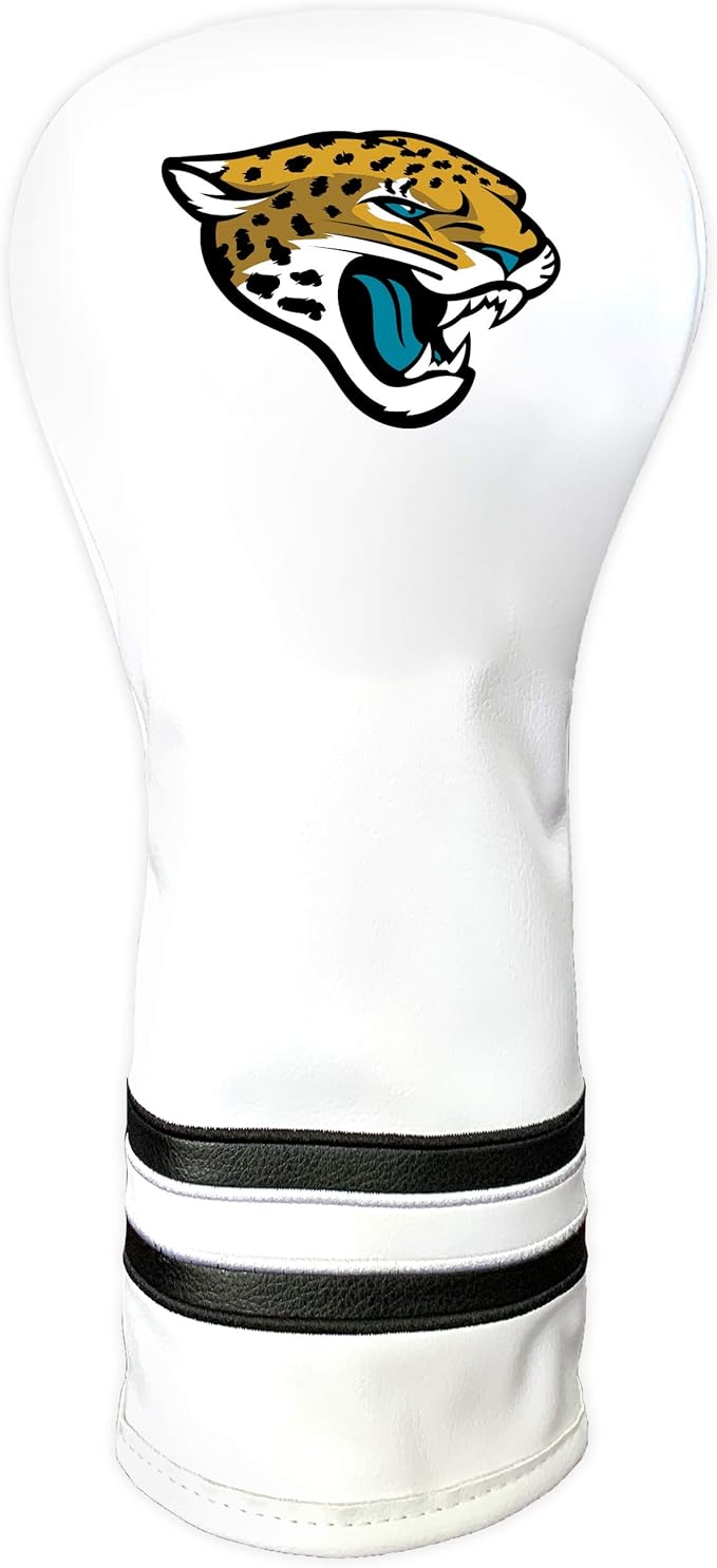 Team Golf NFL Pittsburgh Steelers White Vintage Fairway Head Cover White Vintage Fairway Golf Club Headcover, Form Fitting Design, Retro Design