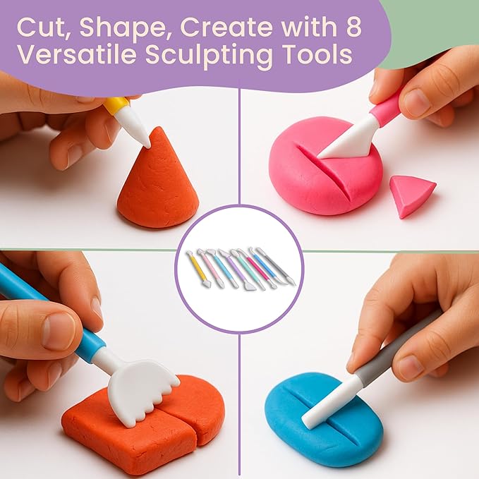 Air Dry Clay Kit – 24 Colors Soft Lightweight Air Clay - Image 5