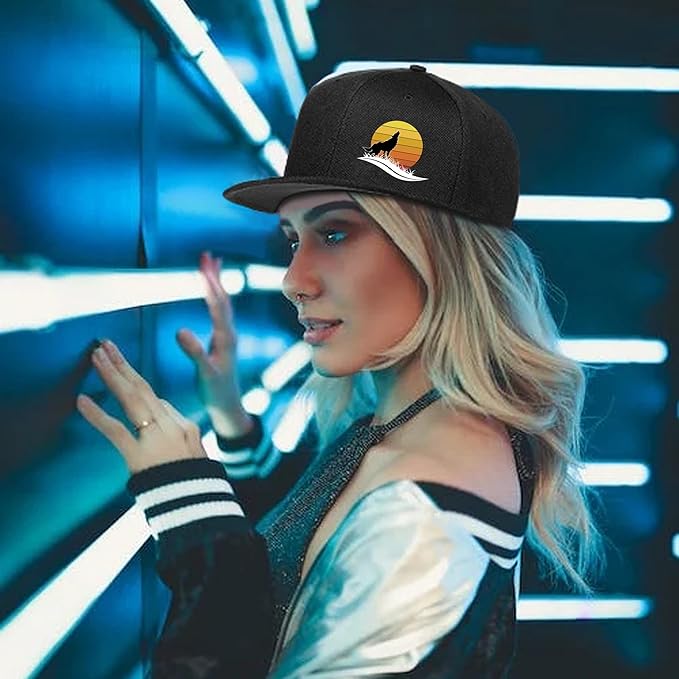 Skateboard Hat Snapback Hats for Men Flat Bill Hats for Boy Adjustable Baseball Cap for Teens Hip Hop Sports