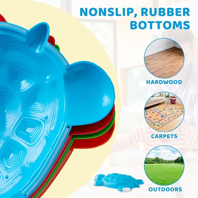 JOYIN Turtle Balance Stepping Stones, Toddler Obstacle Course Coordination Game - Image 4
