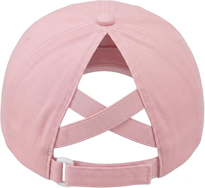 Baseball Caps for Girls Kids Cute Graphic Ponytail Hat Trucker Fashion Acid wash Hats Fun Adjustable Criss Cross Cap