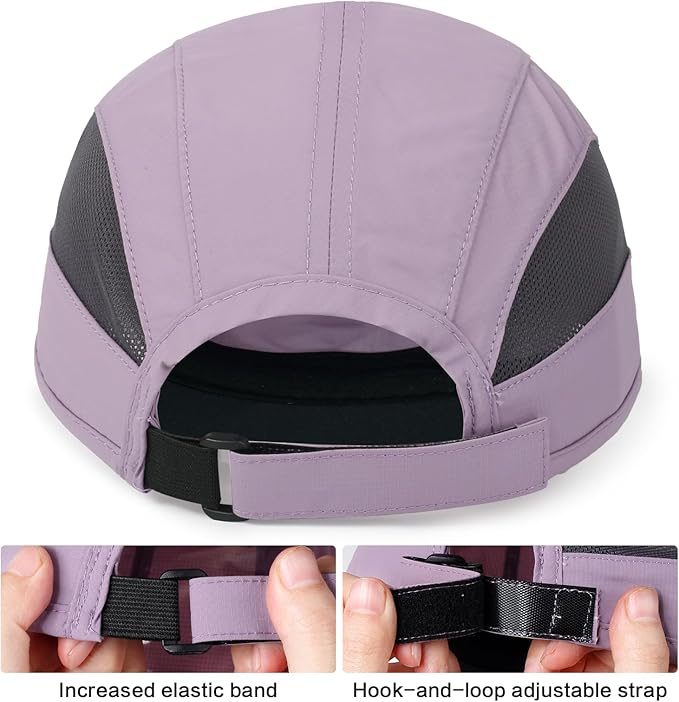 HH HOFNEN Quick Dry Baseball Cap Unstructured Running Cap Water-Resistant UPF 50+ Mesh Golf Sun Hats for Men Women