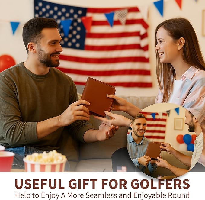 Enaud Golf Gifts for Men & Women, Premium Golf Accessories Kit with Case – Golf Balls, Tees, Divot Tool, Cleaning Brush, Scorer, Magnetic Hat Clip & Golf Ball Clamp, for Beginner Golfers