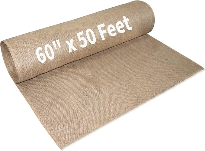 Garden Burlap Roll, Seed Cover, Weed Barrier, Aisle Runner Plant Cover Tree by Tcevily