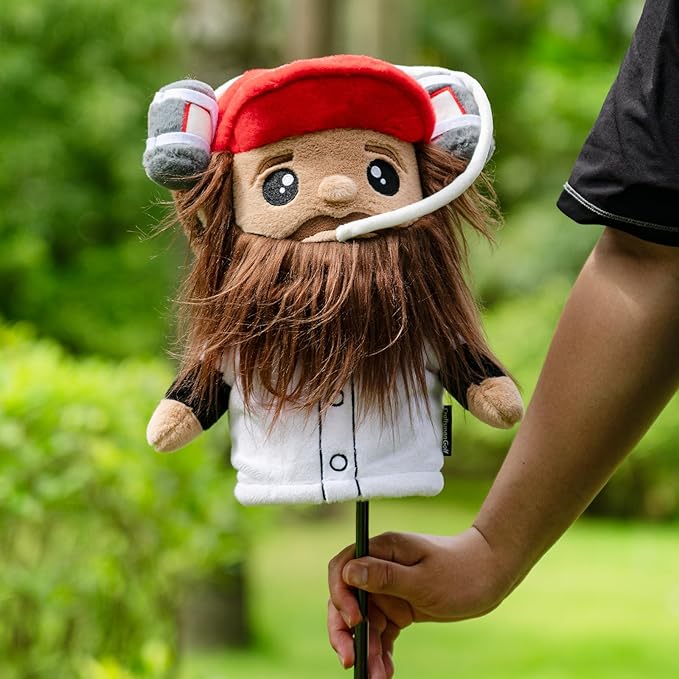 Craftsman Golf Funny Plush Driver Cover Headcover Unique Golf Gift & Accessories for Men and Women Golfers