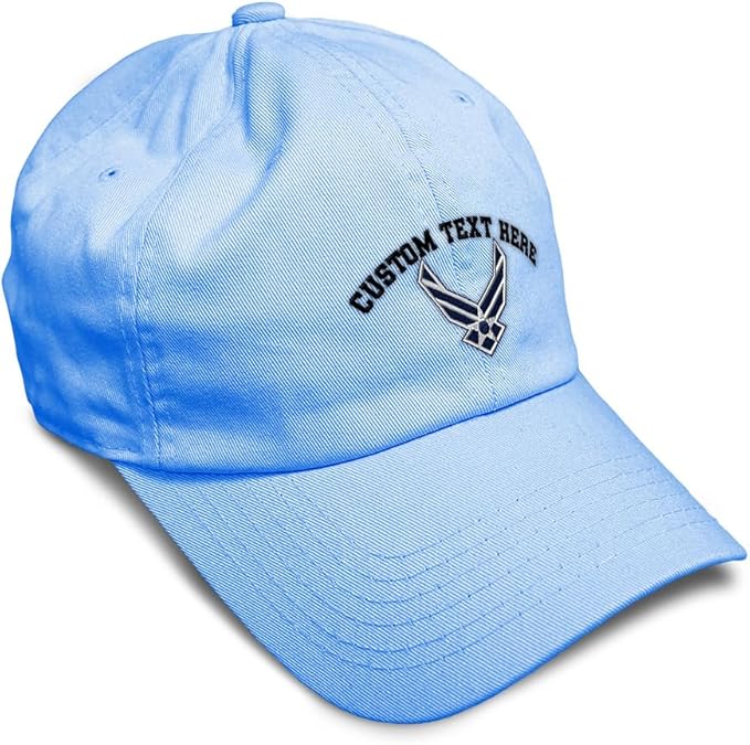 Speedy Pros Soft Baseball Hat Embroidered Dad Hat Air Force Emblem Embroidery Men & Ladies Baseball Cap Cotton