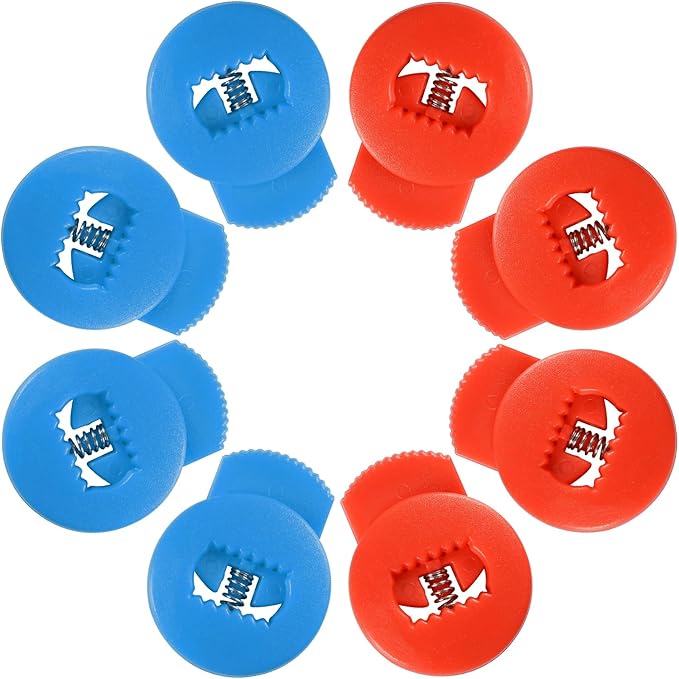 Glove Locks, 8-Pack Baseball/Softball Glove Lace Locks – Vibrant Colors, No Retie Knots, Spring-Lock Tech, Durable Design.