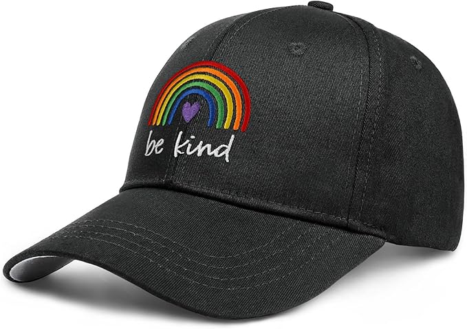 Gay Pride Rainbow Trucker Hat for Men and Women LGBT Embroidered Adjustable Washable LGBTQ Baseball Cap Gifts