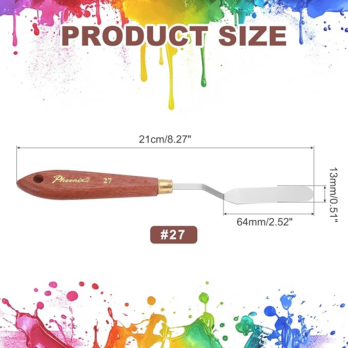 MECCANIXITY Pack of 1 Palette Knife No.27, 8.3" Long Palette Knives - Image 2