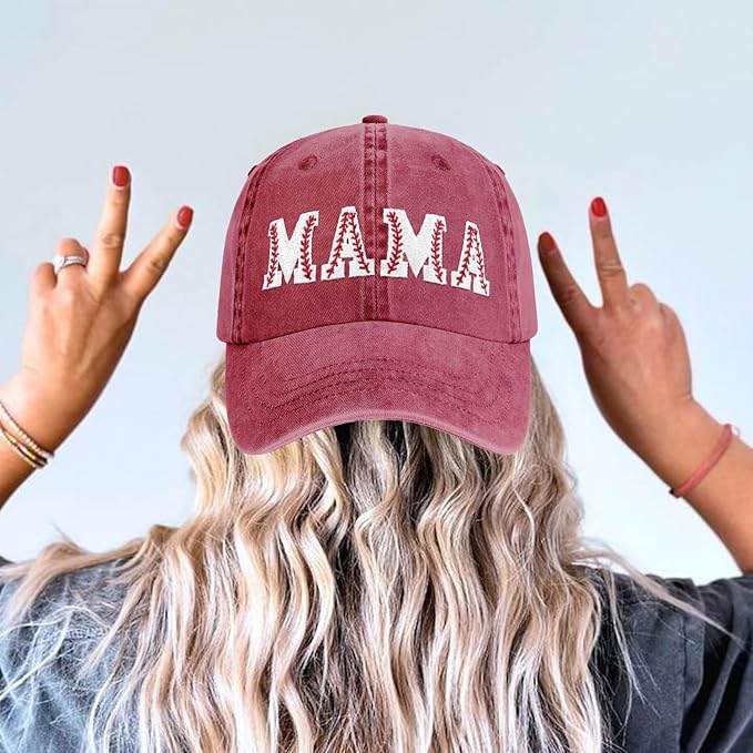 Mama Trucker Hat Mothers Day Birthday Gifts for Mother Mom Mama Embroidered Adjustable Washable Baseball Cap