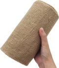 INSPIRELLE 8" Natural Burlap Fabric Roll 10 Yards Jute Ribbon by INSPIRELLE