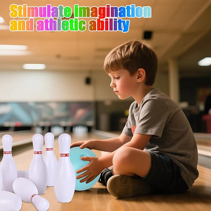 Bowling Set for Kids and Adults, Bowling Balls & Pins for Outdoor and Indoor - Image 4