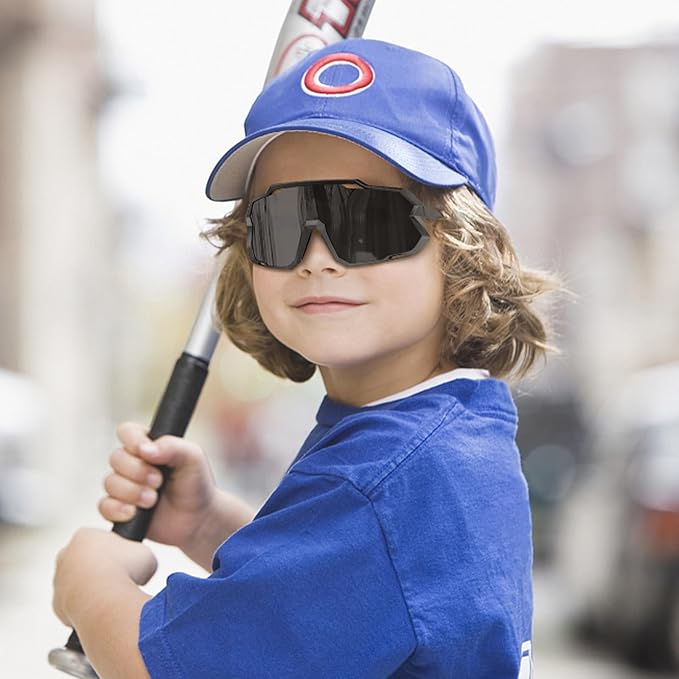 X-TIGER Kids Sunglasses Polarized Youth Baseball Sunglasses for 8-14 boys girls UV400 Sports Softball Cycling Glasses