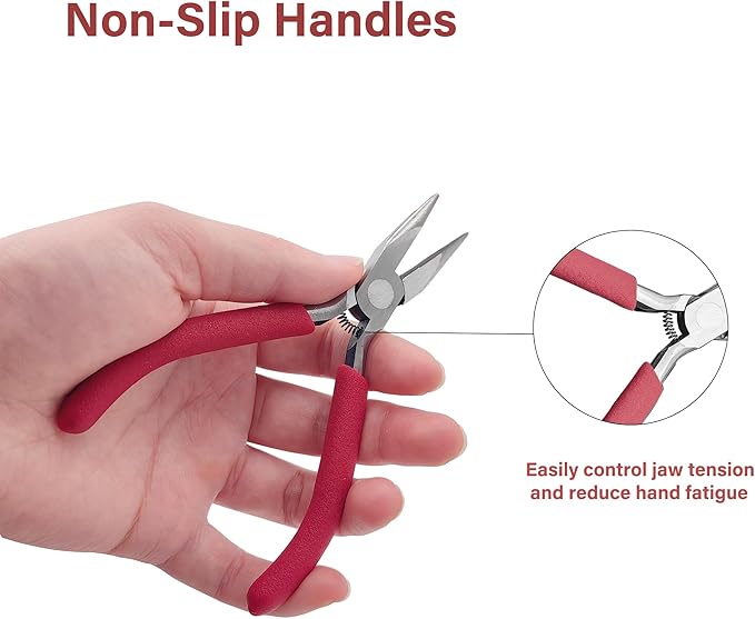 Jewelry Pliers, Spring Loaded Needle Nose Pliers - Image 4