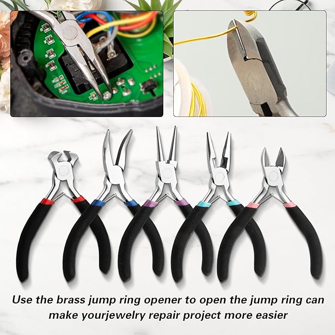 5 Pcs Jewelry Making Pliers Tools - Image 5