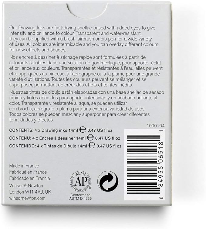 Winsor & Newton Collection Drawing Ink Set, Rich Tones - Image 2