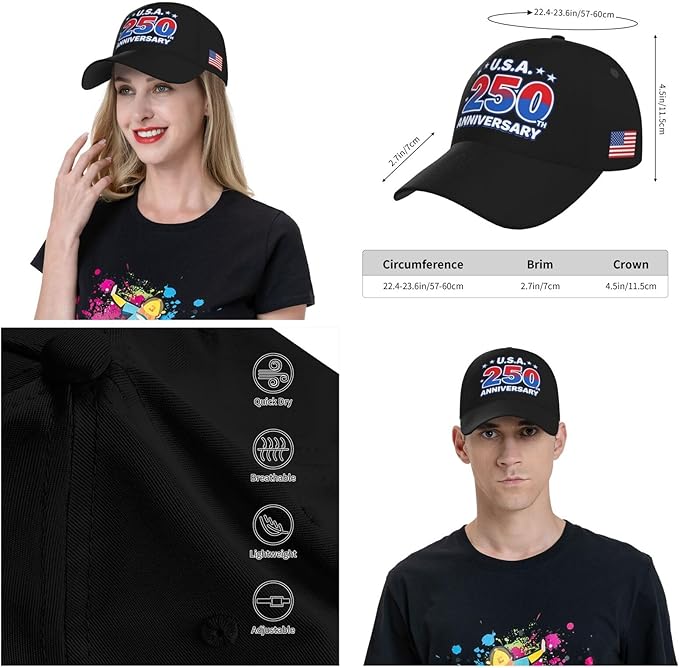USA Flag Baseball Cap American Patriotic Trucker Hat Father Dad Mother Mom Adjustable Sportswear Hat for Men Women Adults