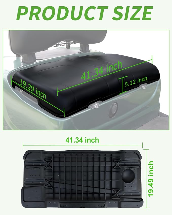 Golf Cart Front Seat Bottom Replacement Cushion Assembly for Yamaha G29/Drive 2007-2016 Models