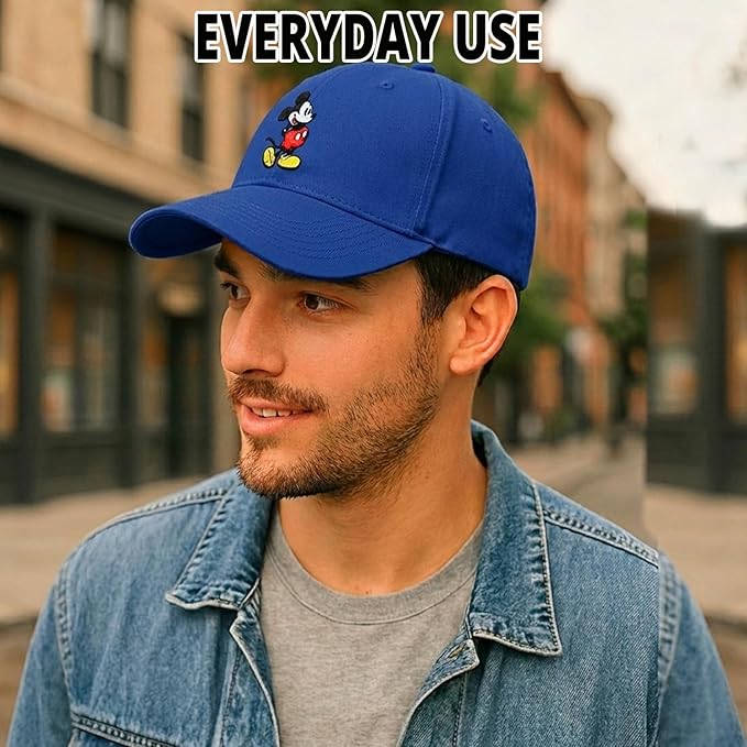 Disney Adult Baseball Cap, Mickey Mouse Adjustable Dad Hat