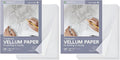 Translucent Vellum Paper 8.5 x 11, Goefun 100 Sheets Vellum Tracing Paper by Goefun