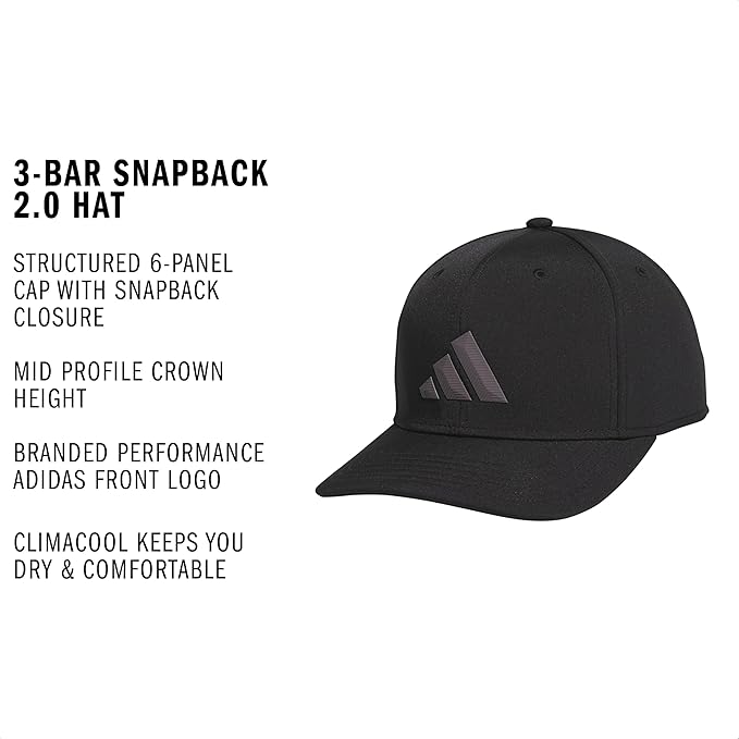 adidas Men's Midrange Hat – Athletic Snapback Cap with Logo