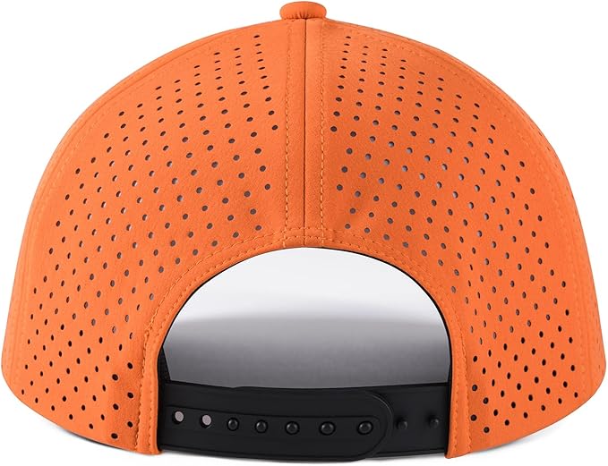 VOBOOM Men Quick Dry Baseball Cap Laser Cut Mesh Ball Curved Brim Snapback Hat