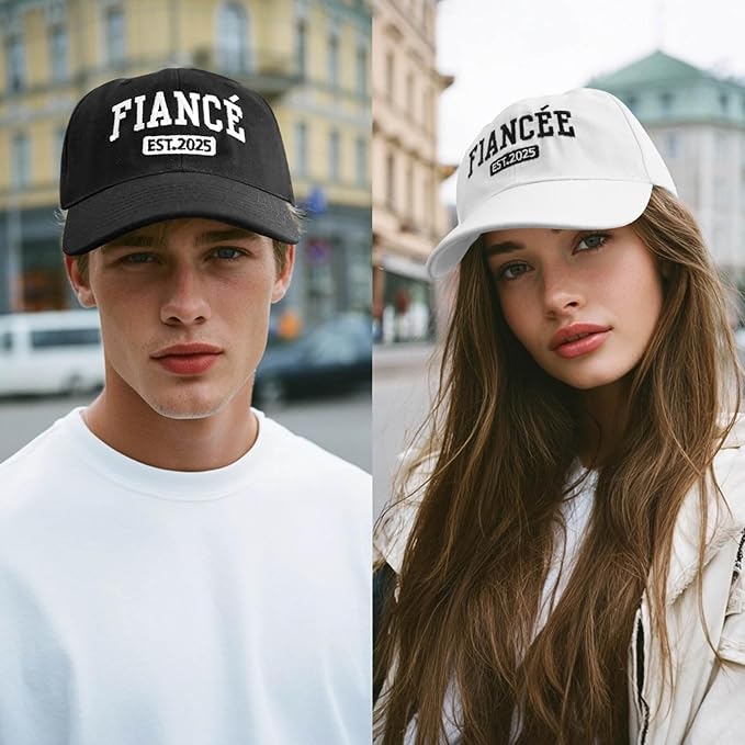 Embroidered Baseball Cap Women Men Engagement Anniversary Honeymoon Wedding Gifts Newlyweds Couples Adjustable Hats