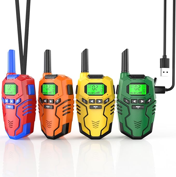 Walkie Talkies for Kids, Long Range 2 Way Radio, Outdoor Hiking Toys for 3-12 by Inspireyes