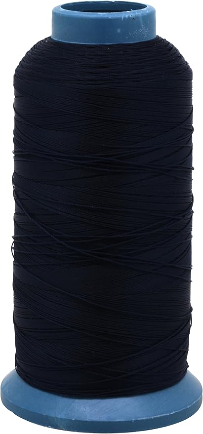 Mandala Crafts Bonded Nylon Thread Dark Blue Heavy Duty Sewing Threads by MandalaCrafts