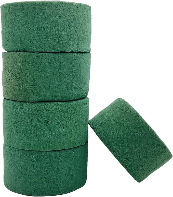 5 Pcs Floral Foam, MYYZMY 3 Inch Dry Wet Floral Foam Bricks Round by MYYZMY