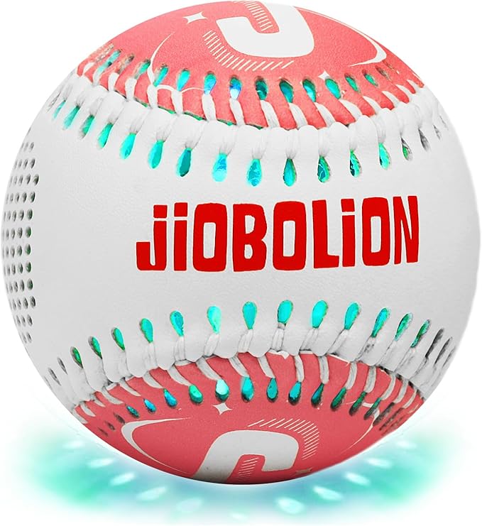 Glow Baseball Bluetooth Speaker，Portable Sports Gift for Fans, Waterproof Outdoor Speaker with Party Lights.