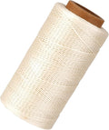 Waxed Linen Thread, 285 Yards 0.8MM 150D Polyester Leather Sewing Waxed Thread by Unknown