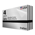 Trotec | Metallic Looking Acrylic Sheet | 12"x24"x1/8", Name Plate | USA Made by TrotecEngravingSupplies