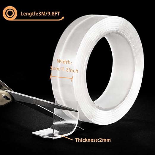 BRAVESHINE 9.8FT Sticky-Back Wall Tape - Image 8