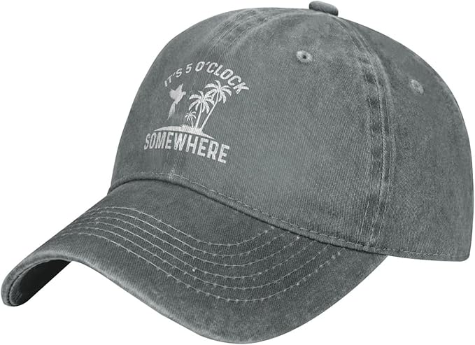 Philysonic 5 Oclock Somewhere Hat It is 5 Oclock Somewhere Hat Women Baseball Hat Cool Hats