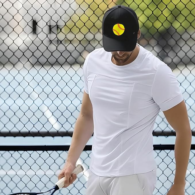 Cool Embroidered Pattern Baseball Cap,Adjustable Fit Trucker Caps,Quick-Dry Comfort Gift for Men Women Accessory-Black