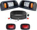 LED Golf Cart Headight Taillight Kit for Club Car Ds 1993-UP 12V Upgrade Basic Light Kit Compatible with Club Car DS