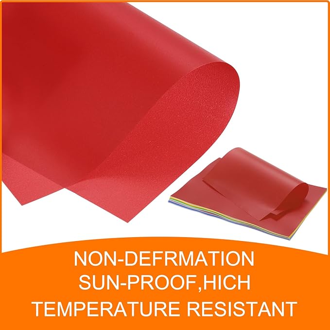 MECCANIXITY Colored Vellum Paper, 20 Sheet Deep Red Transparency 11.7 x 8.2 - Image 5