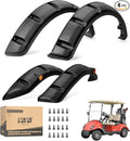 10L0L Golf Cart Front Rear Fender Flares for Yamaha G14, G16, G19, G22, with Metal Hardware, Set of 4(Not fit modified models)