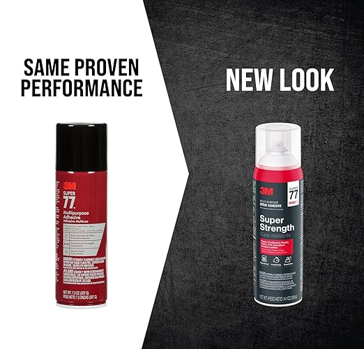 3M Super 77 Multipurpose Spray Adhesive, 7.35 oz Cans, Metal & More - Image 7