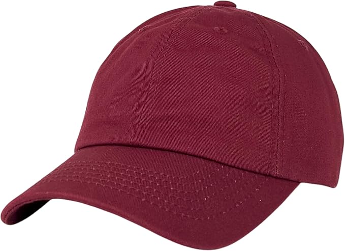 Classic Dad Hat Cotton, Low-Profile Plain Baseball Cap, Adjustable, Breathable and Packable