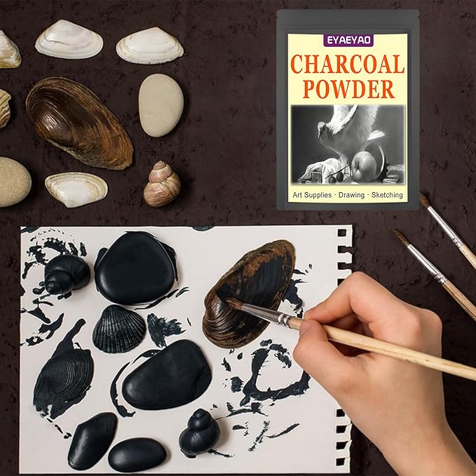 Premium Charcoal Powder for Drawing and Art, Drawing Charcoal for Sketching - Image 7