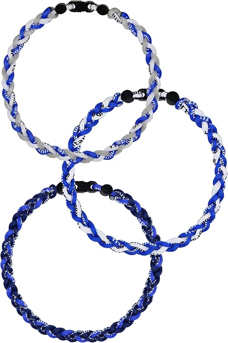3 pcs Baseball Rope Necklaces, League Team Colors Braided Necklace, Baseball Team Gifts