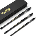 3PCS Squirrel Hair Watercolor Brushes, Fuumuui Professional Mop Round Quill by FUUMUUI