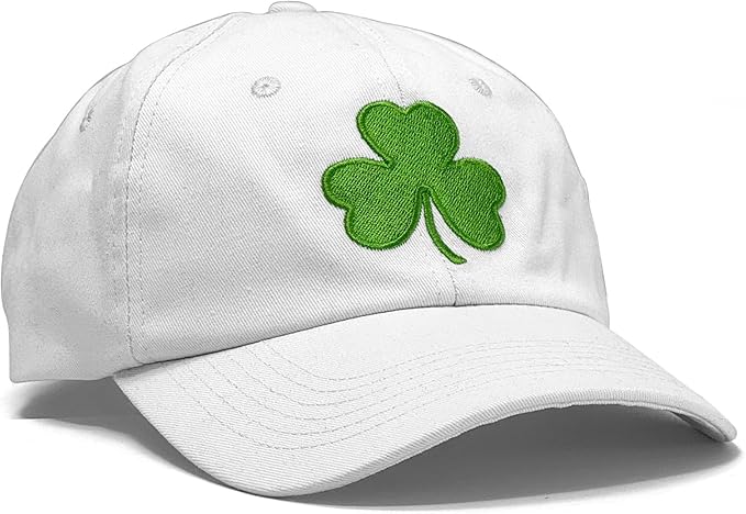 St Patricks Day hat Green Baseball Cap Shamrock Embroidered for man Women Funny