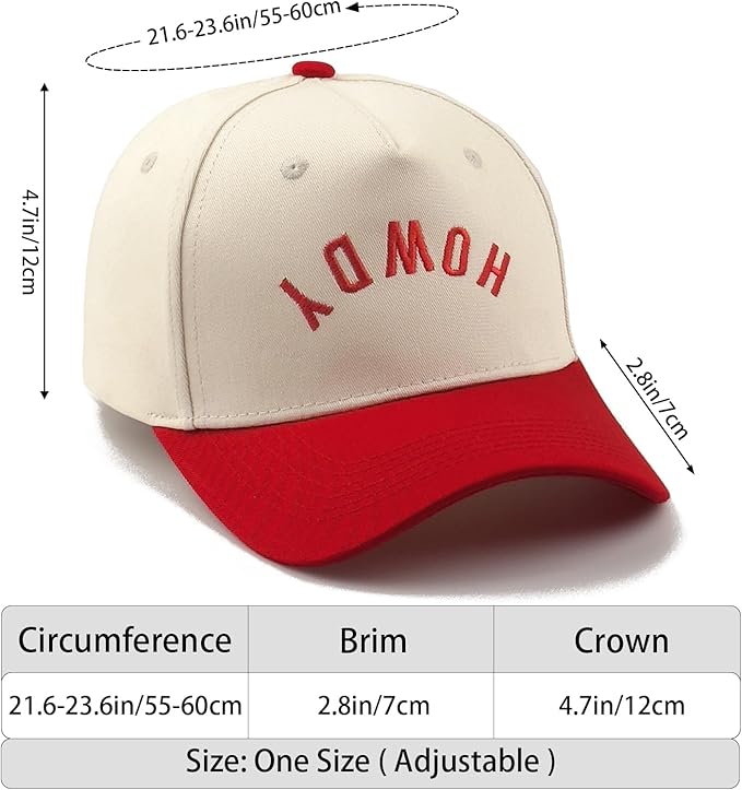 Funny Embroidered Trucker Hat, Vintage Two-Tone Cotton Baseball Cap for Men Women, Adjustable Dad Hat Gift Idea