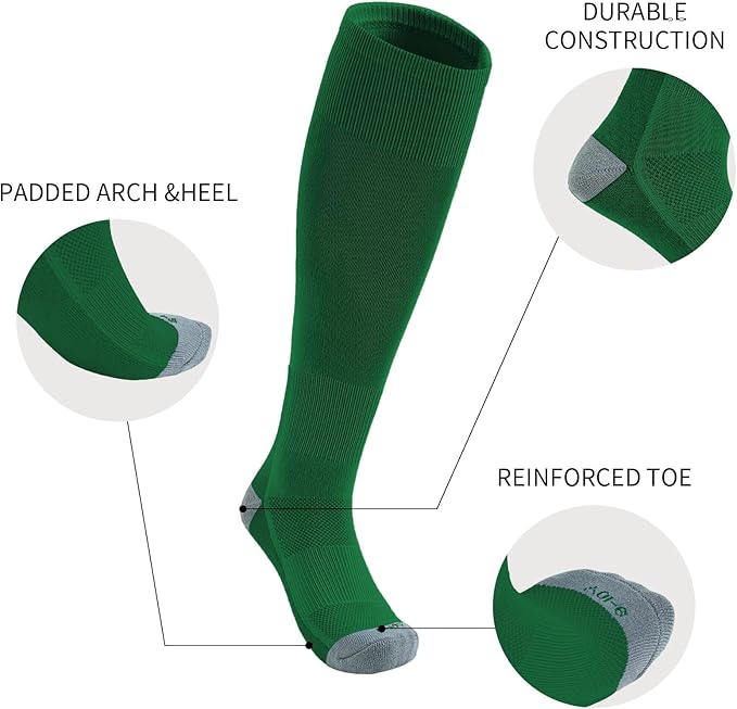 QBK Youth Baseball Socks & Belt Combo Set for Kids 2-16 Years -Softball/Tee Ball Accessories (1 Pair + 1 Belt, Unisex)