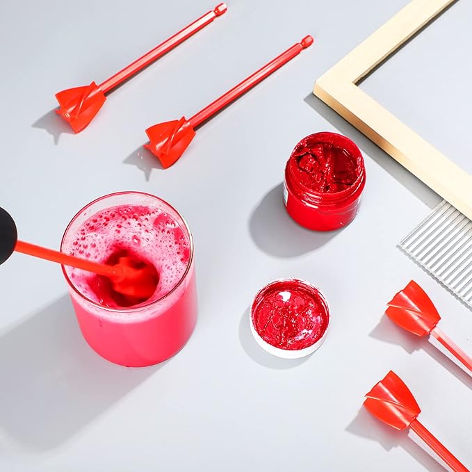 12 Pieces Paint Mixer Drill Attachment, Helix Paint Mixer Resin Drill Mixer - Image 6